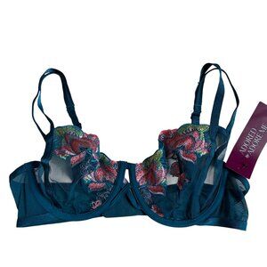 NWT Adored by Adore Me Jamilla Unlined Bra (Lyons Blue) - Size 36C